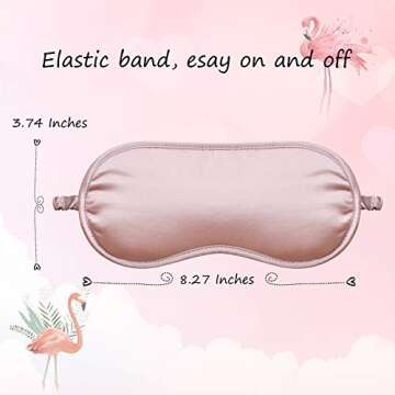 LULUSILK Mulberry Silk Eye Mask Gift Set for Restful Sleep