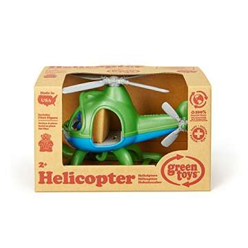 Green Toys Helicopter, Green/Blue