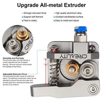 ENOMAKER CR Touch Ender 3 Pro V2 Auto Bed Leveling Kit Upgrade Metal Probe Sensor Pin Self Leveler for Creality Ender 5/Pro,CR10 3D Printer(Better than BL Touch)with Bowden Extruder, 1M Capricorn Tube