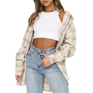 Stylish CHYRII Women's Flannel Shacket for Fall Fashion