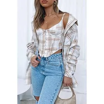 Stylish CHYRII Women's Flannel Shacket for Fall Fashion