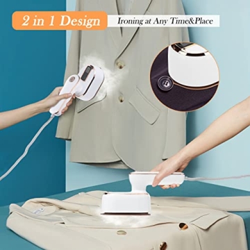Compact Biupky Mini Steam Iron for Effortless Travel Use