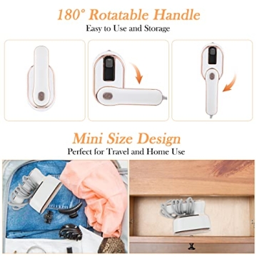 Compact Biupky Mini Steam Iron for Effortless Travel Use