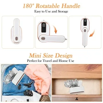 Compact Biupky Mini Steam Iron for Effortless Travel Use
