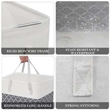 HomeHacks Collapsible Waterproof Laundry Baskets 2-Pack