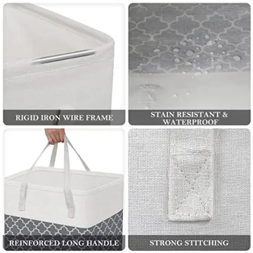 HomeHacks Collapsible Waterproof Laundry Baskets 2-Pack