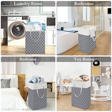 HomeHacks Collapsible Waterproof Laundry Baskets 2-Pack