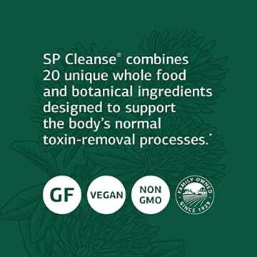 Standard Process SP Cleanse - Whole-Food Based Gallbladder, Kidney & Liver Support - Digestion & Toxin Cleanse with Collinsonia Root, Juniper Berry, Cordyceps Mushroom & More - 150 Caps