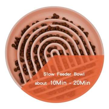 RICHIE Slow Feeder Dog Bowls with Suction Cups, Silicone Puzzle Bowl for Slow Eating, Pets Slow Feeder Non-Slip Design Dishwasher Microwave Safe for Small Medium Dogs, Pink