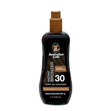 Australian Gold Spray Gel Sunscreen SPF 30 with Instant Bronzer - 8oz