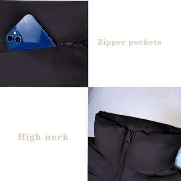 Ainangua Women's Stylish Lightweight Crop Padded Vest