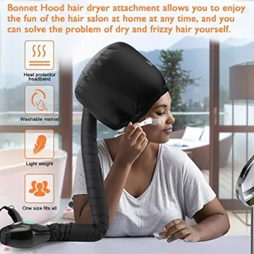 Hair Dryer Bonnet Attachment for Quick & Easy Drying