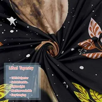 Lifeel Moonlit Garden Tapestry for Vibrant Home Decor