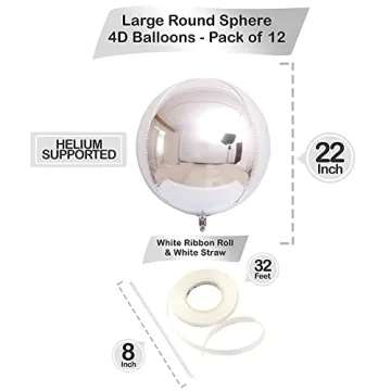 KatchOn Silver Mylar Balloons - 22 Inch Elegance for Any Event