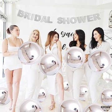 KatchOn Silver Mylar Balloons - 22 Inch Elegance for Any Event