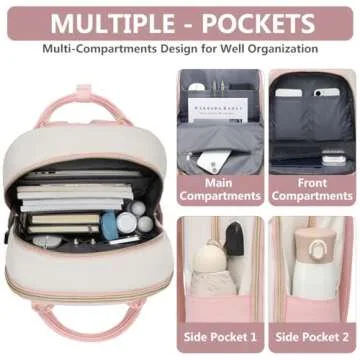 Stylish BAGSWAN 15.6 Inch Laptop Backpack for Women