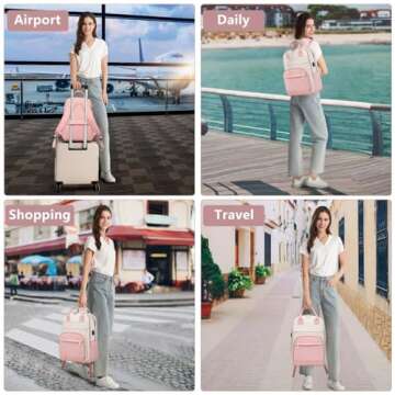 Stylish BAGSWAN 15.6 Inch Laptop Backpack for Women