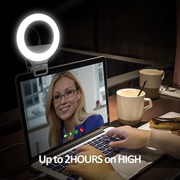 XINBAOHONG Clip-On Ring Light for Video Conferencing