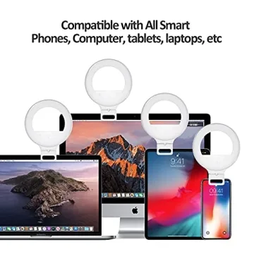 XINBAOHONG Clip-On Ring Light for Video Conferencing