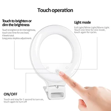 XINBAOHONG Clip-On Ring Light for Video Conferencing