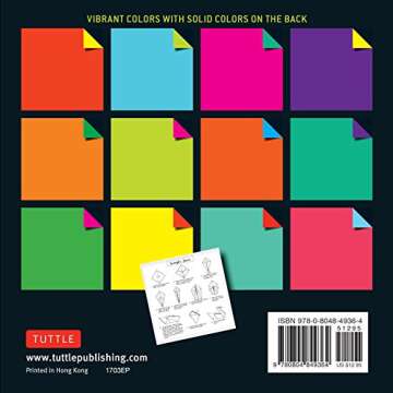 Vibrant Colors Origami Paper Pack: 500 Sheets of Creativity