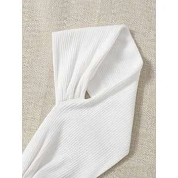 Floerns Women's Solid Twist Front Sweetheart Neck Cap Sleeve Backless Crop Top A White M