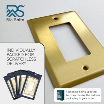 Rio Salto Gold Light Switch Covers | Elegance For Your Home