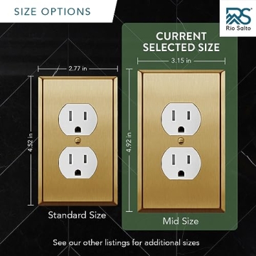 Rio Salto Gold Light Switch Covers | Elegance For Your Home