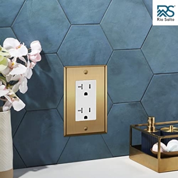 Rio Salto Gold Light Switch Covers | Elegance For Your Home
