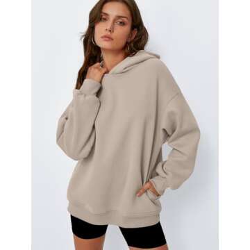 Trendy Queen Women's Oversized Hoodies - Fleece Casual Sweatshirts for All Seasons