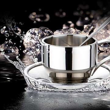 Jasni Stainless Steel Coffee Mugs - Perfect Gift for Coffee Lovers