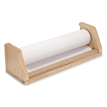 Wooden Tabletop Paper Roll Dispenser for Kids