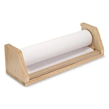 Wooden Tabletop Paper Roll Dispenser for Kids