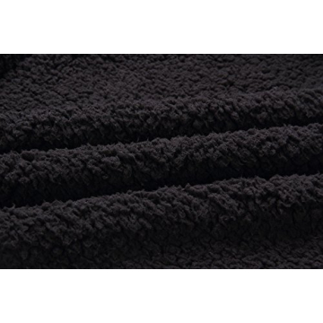 ECOWISH Women's Cozy Winter Jacket with Lapel Zipper