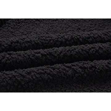 ECOWISH Women's Cozy Winter Jacket with Lapel Zipper