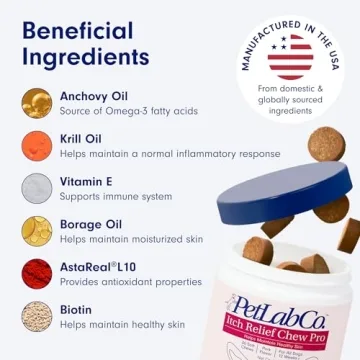 PetLab Co. Itch Relief Chews – Omega 3 for Itchy Dogs