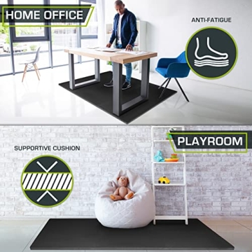 ProsourceFit Extra Thick EVA Foam Exercise Mats for Home