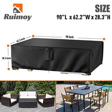 Ruimoy Patio Furniture Covers – Heavy Duty Waterproof Outdoor Protection for Your Furniture