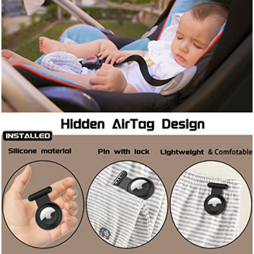Hidden Airtag Holder for Kids GPS Tracker Case