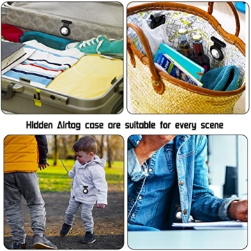 Hidden Airtag Holder for Kids GPS Tracker Case