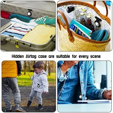 Hidden Airtag Holder for Kids GPS Tracker Case