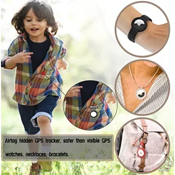 Hidden Airtag Holder for Kids GPS Tracker Case