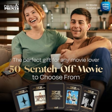 Premium Movie Night Scratch-Off Cards for Couples and Families