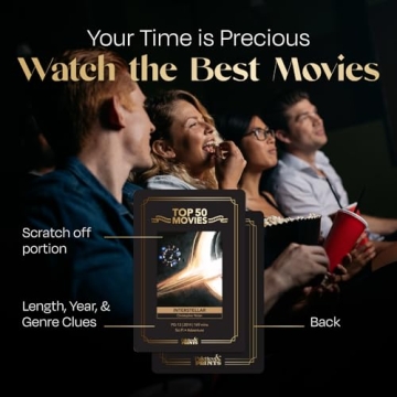 Premium Movie Night Scratch-Off Cards for Couples and Families