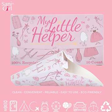 SaniGirl Disposable Sanitary Pee Funnels | Girls Neatly Stand to Pee | Women Girls Toddler Urinal | Combo Pack Two Sizes Female Urination Device | Girls Travel Potty My Little Helper (20 Count)