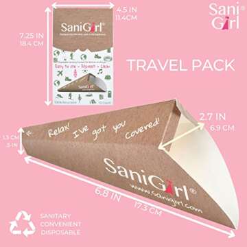 SaniGirl Disposable Sanitary Pee Funnels | Girls Neatly Stand to Pee | Women Girls Toddler Urinal | Combo Pack Two Sizes Female Urination Device | Girls Travel Potty My Little Helper (20 Count)