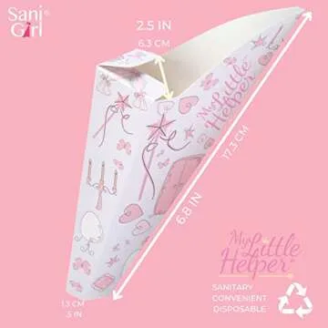 SaniGirl Disposable Sanitary Pee Funnels | Girls Neatly Stand to Pee | Women Girls Toddler Urinal | Combo Pack Two Sizes Female Urination Device | Girls Travel Potty My Little Helper (20 Count)