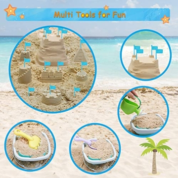 RACPNEL 38-Piece Beach Sand Toys Set for Kids - Eco-Friendly Fun