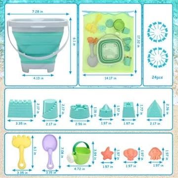 RACPNEL 38-Piece Beach Sand Toys Set for Kids - Eco-Friendly Fun