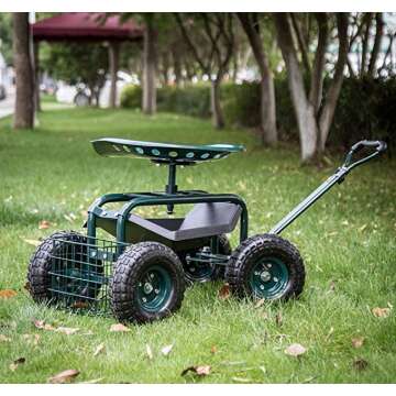 Rolling Peach Garden Planter for Easy Planting